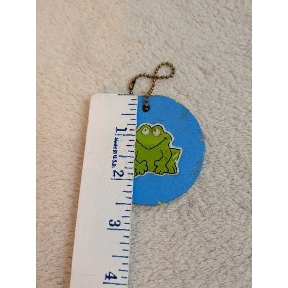 Vintage Frog Keychain Ornament Religious Quote Art Figurine Lot 3pc - Picture 10 of 12